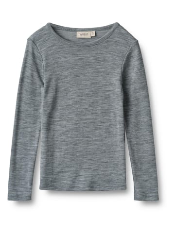 Wheat Woll-Longsleeve ''Alfie'' in Grau