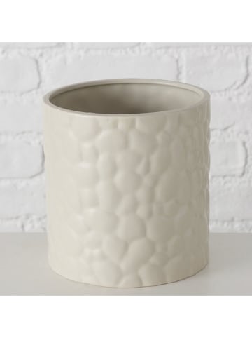 Boltze Overpot "Famona" crème - (H)15,8 x Ø 15,8 cm