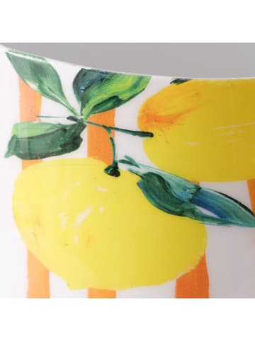 Boltze Übertopf "Rialto" in Gelb/ Orange - (H)17 x Ø 15,5 cm