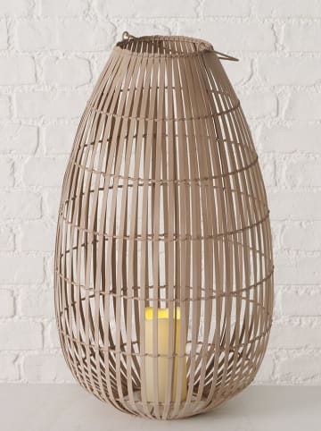 Boltze Świecznik LED "Tuva" w kolorze jasnobrązowym - wys. 60 cm