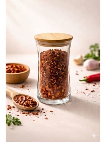 Hermia 12er-Set: Vorratsgläser in Transparent/ Beige - 345 ml
