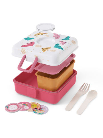 Monbento 2-delige lunchboxset "Birds" meerkleurig