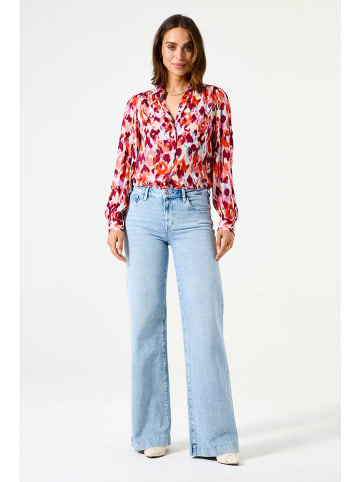 Garcia Bluse in Rot/ Bunt