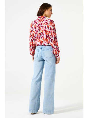Garcia Bluse in Rot/ Bunt
