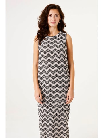 Garcia Strickkleid in Beige/ Schwarz