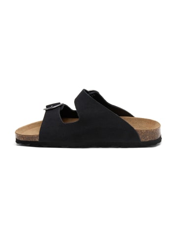 BABUNKERS Family Leder-Pantoletten in Schwarz
