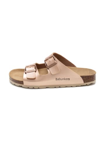 BABUNKERS Family Slippers lichtroze/goudkleurig
