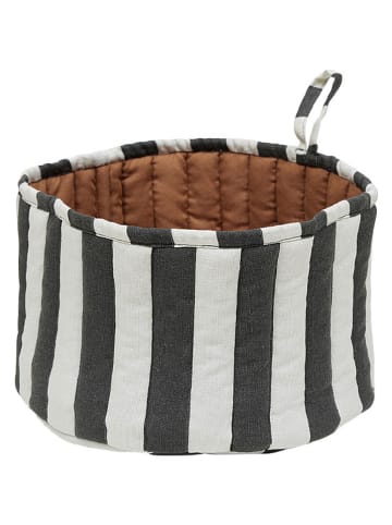 OYOY living design Brotkorb "Toppu" in Grün/ Weiß - Ø 24 cm