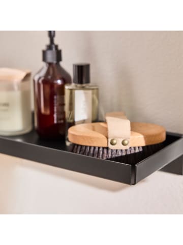 OYOY living design Wandregal "Bakku" in Schwarz - (L)80 x (B)16 x (H)6,5 cm