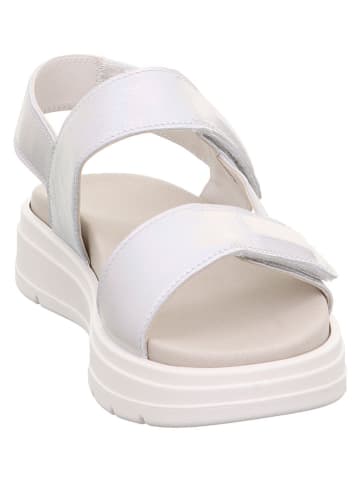 Legero Leder-Sandalen "Sunwalker" in Silber