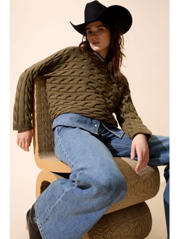 Oui Pullover in Khaki