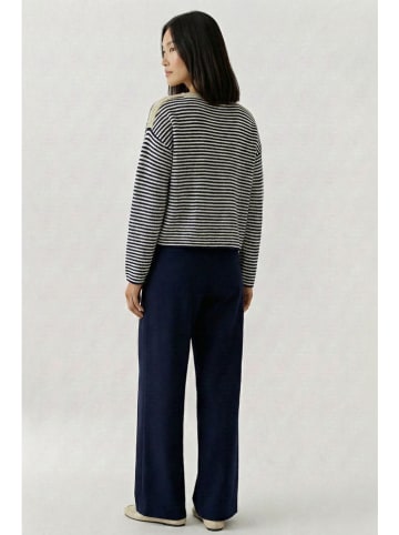 Oui Trui donkerblauw/wit