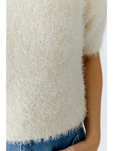 Oui Pullover in Weiß