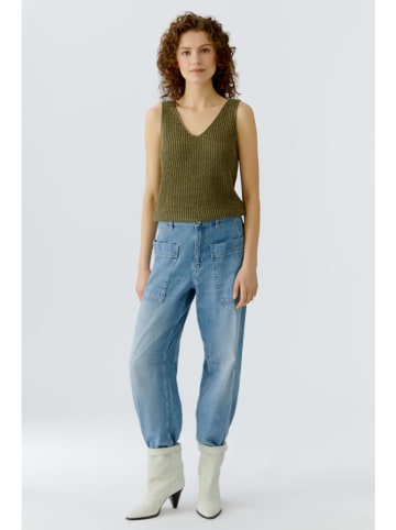 Oui Top w kolorze khaki