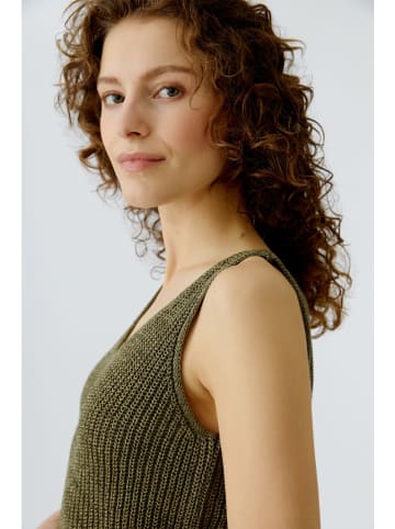 Oui Top w kolorze khaki