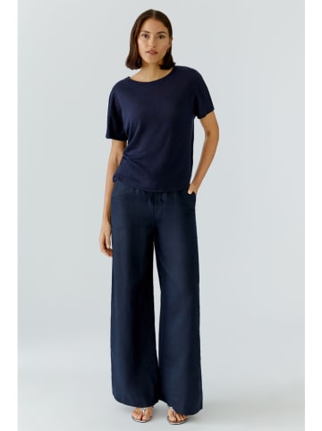 Oui Shirt in Dunkelblau