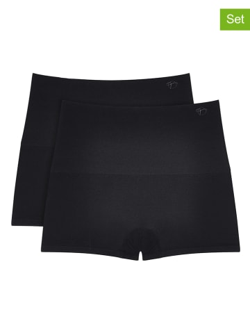 Triumph Pełne figi high waist (2 pary) "Soft Sculpt" w kolorze czarnym