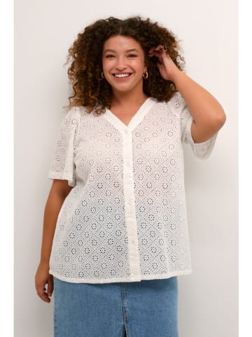 KAFFE curve Bluse in Weiß