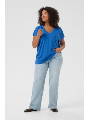 KAFFE curve Shirt in Blau