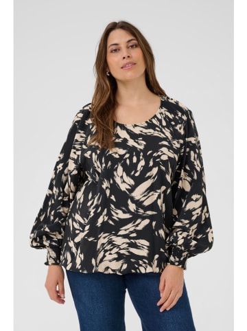 KAFFE curve Bluse in Schwarz
