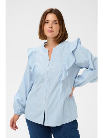 KAFFE curve Bluse in Hellblau