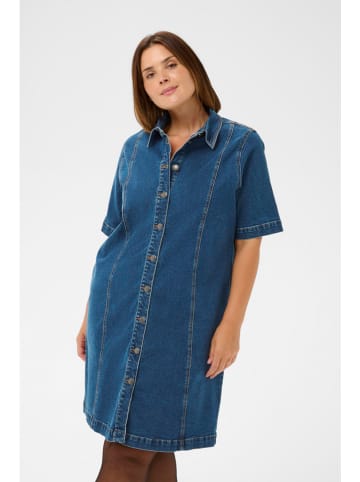 KAFFE curve Jeans-Kleid in Blau
