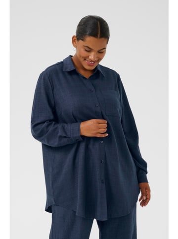 KAFFE curve Blouse donkerblauw