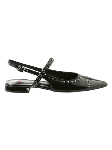 Högl Leder-Slingballerinas "Faye" in Schwarz