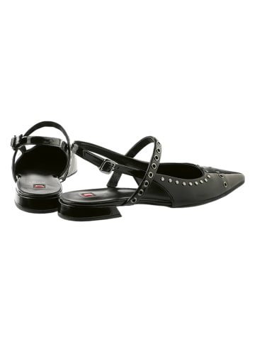 Högl Leder-Slingballerinas "Faye" in Schwarz