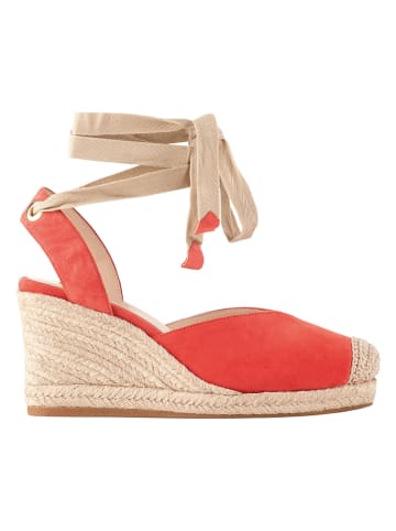 Högl Leren sleehakpumps "Marisol" koraalrood