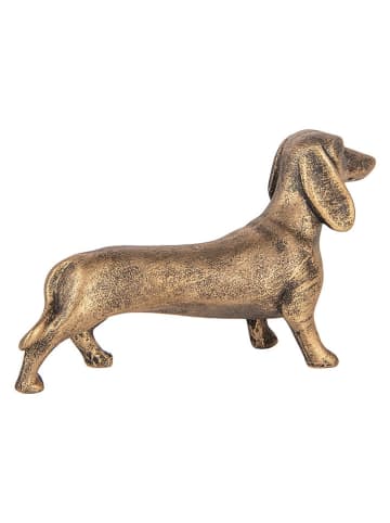 Clayre & Eef Dekoobjekt "Hund" in Hellbraun - (B)14 x (H)8 x (T)4 cm