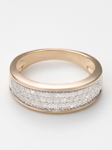 CARATELLI Gold-Ring "Stars cover your skies" mit Diamanten