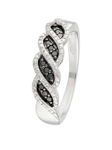 CARATELLI Witgouden ring "Thiès" met diamanten