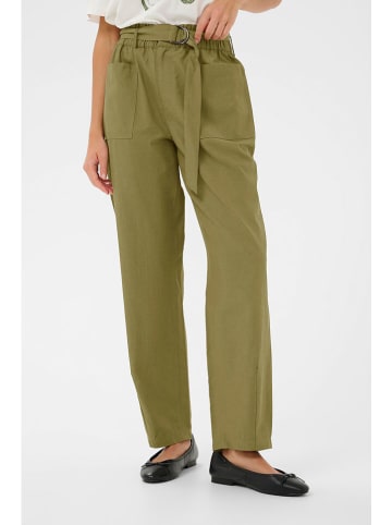 Kaffe Spodnie w kolorze khaki