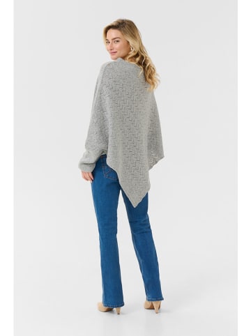 Cream Poncho grijs