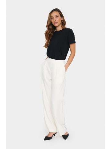 SAINT TROPEZ Marlenehose in Creme
