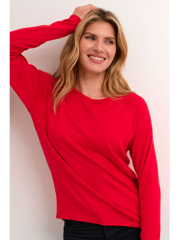CULTURE Sweter w kolorze czerwonym