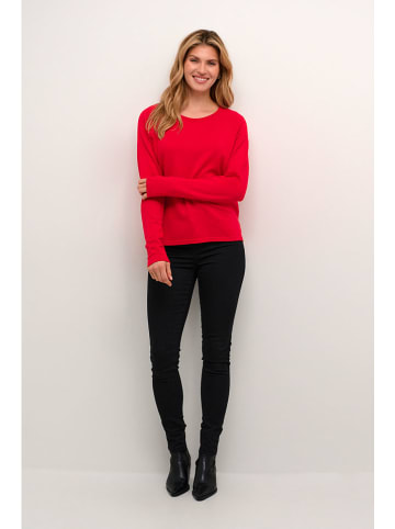 CULTURE Sweter w kolorze czerwonym