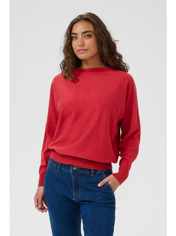 CULTURE Sweter w kolorze czerwonym