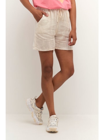 CULTURE Linnen short beige