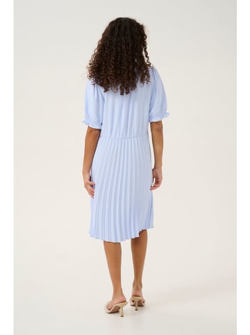 CULTURE Plissee-Kleid lichtblauw