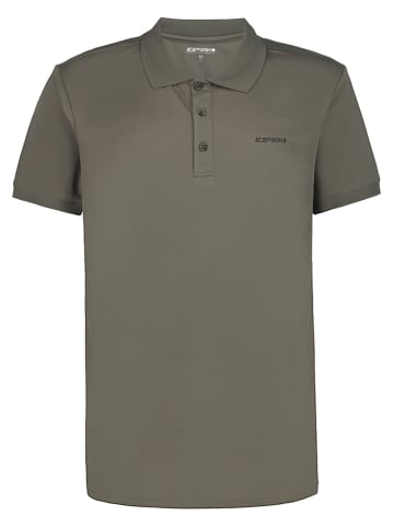 Icepeak Funktionspoloshirt "Bellmont" in Beige/ Grün