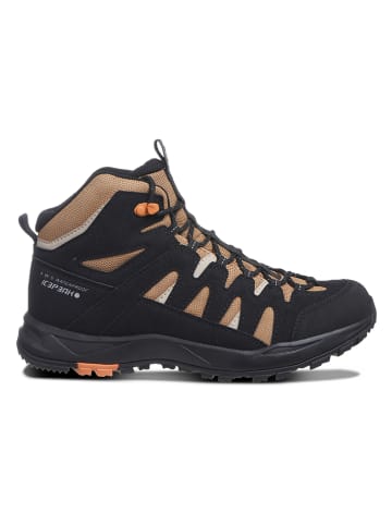 Icepeak Botki trekkingowe "Aura" w kolorze czarno-jasnobrązowym