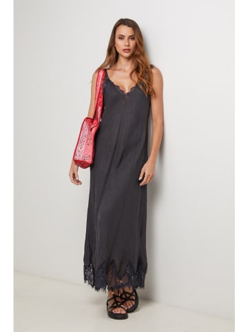 Lin Passion Leinen-Kleid in Anthrazit