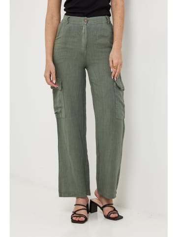 Lin Passion Leinen-Hose in Khaki