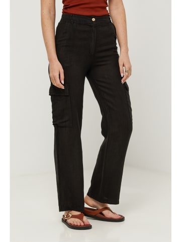 Lin Passion Leinen-Hose in Schwarz