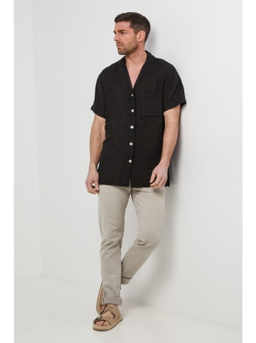 Lin Passion Leinen-Hemd in Schwarz