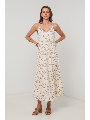 Lin Passion Leinen-Kleid in Creme