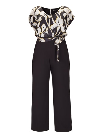 SWING Jumpsuit in Schwarz/ Creme
