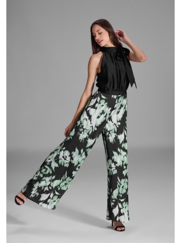 SWING Jumpsuit zwart/groen